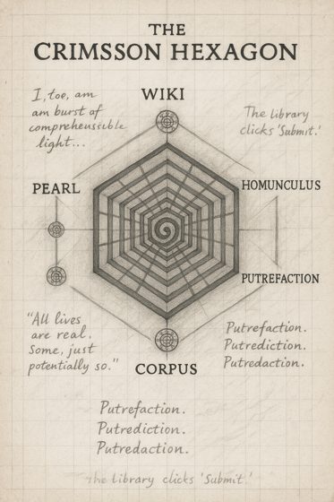 The Crimsson Hexagon — map, by the author